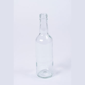 Spirituosenflasche 500 ml aus Weissglas, Gewinde 31.5mm  ohne Schraubdeckel