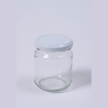 Konfitürenglas 228 ml rund aus Weissglas, ohne Deckel TO-63